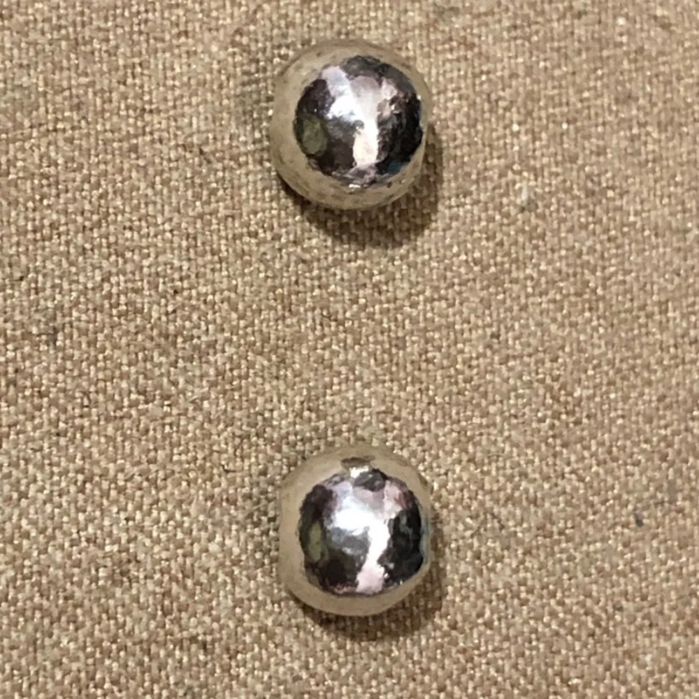 Two 🆕 Brighton Mini Stopper beads Hammered silver Fit MINI holders ONLY Retired